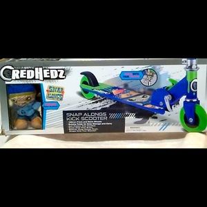 NWT CredHedz Snap Alongs Kick Scooter Ages 5 & Up